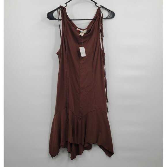 Free People Good Feels Pointed Drop Waist Mini Dress Women Size XL NWT - Picture 3 of 15